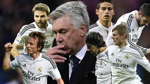Ancelotti dập bão chấn thương bằng khả năng "xếp hình" siêu hạng Ancelotti dập bão chấn thương bằng khả năng "xếp hình" siêu hạng