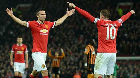 Song sát Rooney–Van Persie sẵn sàng cho trận derby nước Anh Song sát Rooney–Van Persie sẵn sàng cho trận derby nước Anh