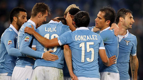 Vòng 15 Serie A: Mauri đưa Lazio vào top 3, Palermo thắng Sassuolo phút chót Vòng 15 Serie A: Mauri đưa Lazio vào top 3, Palermo thắng Sassuolo phút chót