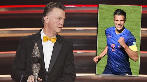 Thầy trò Van Gaal và Van Persie được vinh danh Thầy trò Van Gaal và Van Persie được vinh danh