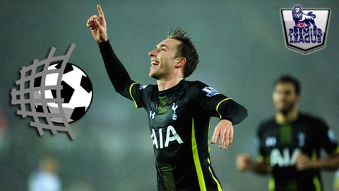 Eriksen, tiền vệ giỏi săn bàn nhất Premier League năm 2014 Eriksen, tiền vệ giỏi săn bàn nhất Premier League năm 2014