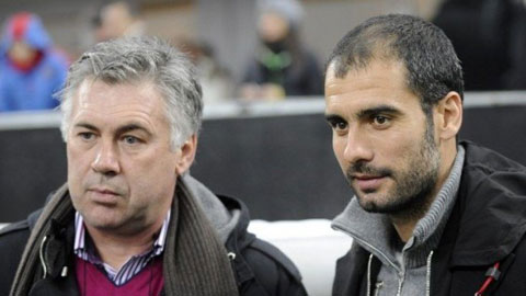 So sánh Ancelotti với Guardiola là bất hợp lý So sánh Ancelotti với Guardiola là bất hợp lý