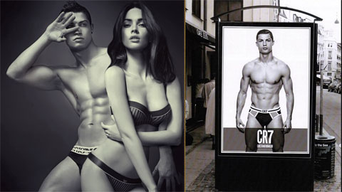 CR7 tranh bán nội y với Wozniacki CR7 tranh bán nội y với Wozniacki