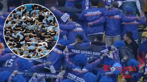 CĐV Than Quảng Ninh cổ vũ chuyên nghiệp như… Man City CĐV Than Quảng Ninh cổ vũ chuyên nghiệp như… Man City