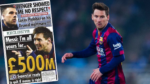 Tổng hợp chuyển nhượng (10/1): Chelsea dùng 500 triệu bảng mua Messi Tổng hợp chuyển nhượng (10/1): Chelsea dùng 500 triệu bảng mua Messi