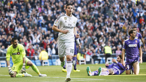 James Rodriguez ghi bàn đầu tiên trên sân nhà cho Real James Rodriguez ghi bàn đầu tiên trên sân nhà cho Real
