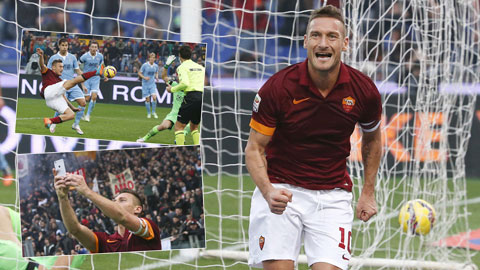 Roma 2-2 Lazio: Totti cứu Roma Roma 2-2 Lazio: Totti cứu Roma