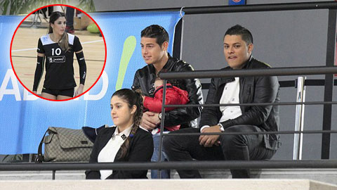 Sau giờ bóng lăn (26/1): James Rodriguez ôm con đi cổ vũ vợ thi đấu Sau giờ bóng lăn (26/1): James Rodriguez ôm con đi cổ vũ vợ thi đấu