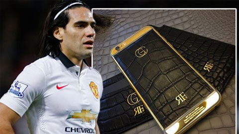 Ronaldo, Neymar & Falcao được tặng iPhone 6 dát vàng 24 Carat Ronaldo, Neymar & Falcao được tặng iPhone 6 dát vàng 24 Carat