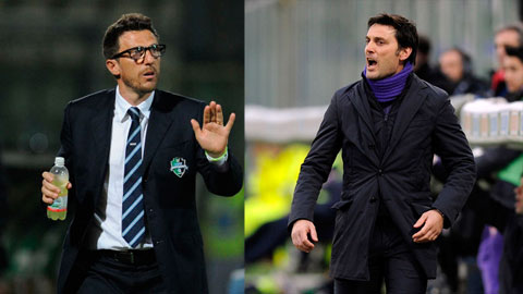 Trước trận Sassuolo - Fiorentina: Ngày Di Francesco gặp lại Montella Trước trận Sassuolo - Fiorentina: Ngày Di Francesco gặp lại Montella
