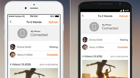 Mẹo hay: Truyền file dữ liệu dung lượng lớn giữa iOS và Android Mẹo hay: Truyền file dữ liệu dung lượng lớn giữa iOS và Android