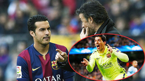 Hàng công Barca: Pedro có thể đá chính thay Suarez Hàng công Barca: Pedro có thể đá chính thay Suarez