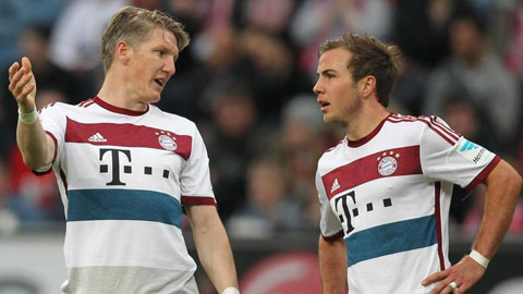 Bayern muốn giữ Schweinsteiger, nhưng có thể bán Goetze Bayern muốn giữ Schweinsteiger, nhưng có thể bán Goetze