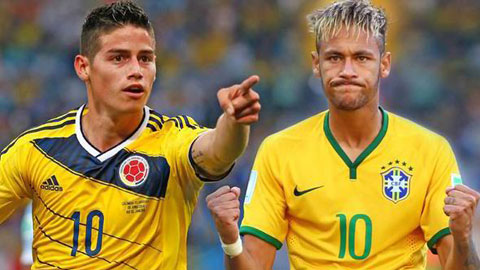 James Rodriguez vs. Neymar: El Clasico trong lòng đại chiến James Rodriguez vs. Neymar: El Clasico trong lòng đại chiến