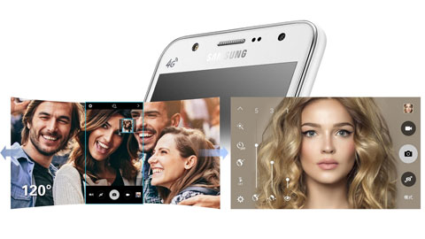 Samsung ra mắt Galaxy J5 và Galaxy J7 có đèn LED flash phía trước Samsung ra mắt Galaxy J5 và Galaxy J7 có đèn LED flash phía trước
