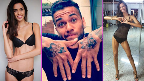 Lộ diện tình mới 'chuẩn không phải chỉnh' của Dani Alves Lộ diện tình mới 'chuẩn không phải chỉnh' của Dani Alves