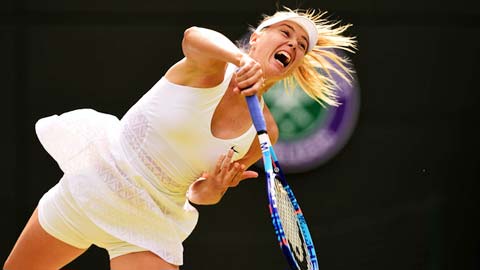 Tiếng hét của Sharapova sánh ngang… máy bay Tiếng hét của Sharapova sánh ngang… máy bay
