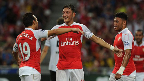 Đánh bại Everton 3-1, Arsenal vô địch Asia Trophy Cup 2015 Đánh bại Everton 3-1, Arsenal vô địch Asia Trophy Cup 2015