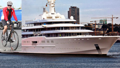 Có siêu du thuyền, nhưng Abramovich vẫn mê xe đạp Có siêu du thuyền, nhưng Abramovich vẫn mê xe đạp