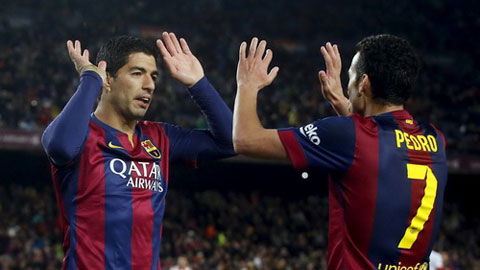 Suarez không muốn Pedro rời Barca Suarez không muốn Pedro rời Barca