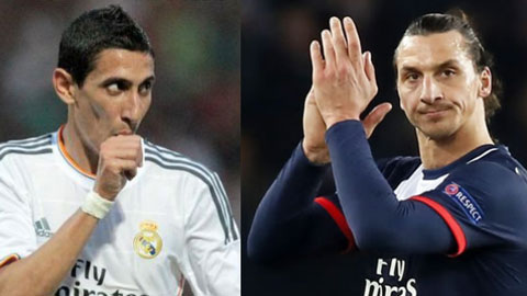 Ibrahimovic chào mừng Di Maria tới PSG Ibrahimovic chào mừng Di Maria tới PSG