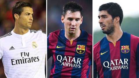 Ronaldo, Messi và Suarez tranh giải cầu thủ xuất sắc nhất châu Âu Ronaldo, Messi và Suarez tranh giải cầu thủ xuất sắc nhất châu Âu