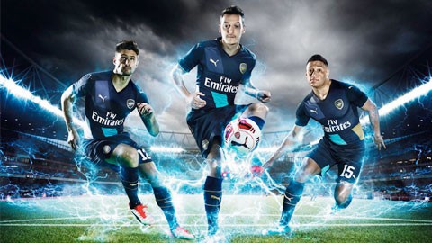 Arsenal ra mắt mẫu áo sân khách cho các giải đấu cúp Arsenal ra mắt mẫu áo sân khách cho các giải đấu cúp