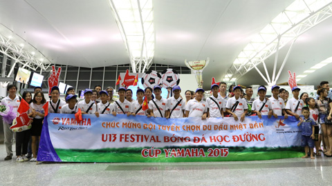 U13 Bóng đá học đường Yamaha 2015 đã tới Nhật Bản U13 Bóng đá học đường Yamaha 2015 đã tới Nhật Bản