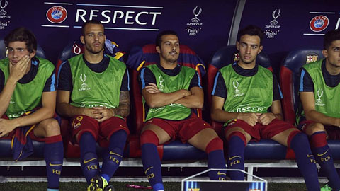 Barca: Mối lo từ băng ghế dự bị Barca: Mối lo từ băng ghế dự bị