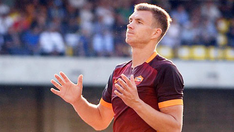 Dzeko ra mắt Roma: Hay nhưng chưa may Dzeko ra mắt Roma: Hay nhưng chưa may