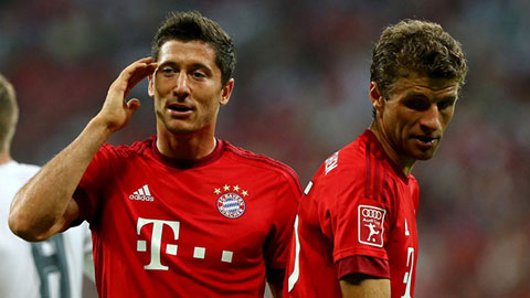 Hàng công Bayern: Cuộc đua giữa Mueller & Lewandowski Hàng công Bayern: Cuộc đua giữa Mueller & Lewandowski