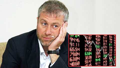 Abramovich mất 101,5 triệu bảng vì chứng khoán lao dốc Abramovich mất 101,5 triệu bảng vì chứng khoán lao dốc