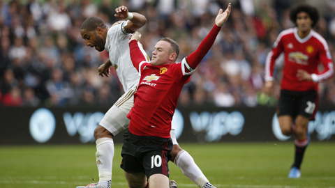 Chấm điểm cầu thủ M.U trong trận thua Swansea: Rooney điểm 4/10 Chấm điểm cầu thủ M.U trong trận thua Swansea: Rooney điểm 4/10