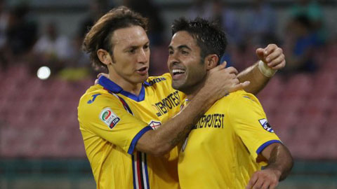 Sampdoria hòa 2-2 trên sân Napoli: Eder chói sáng Sampdoria hòa 2-2 trên sân Napoli: Eder chói sáng