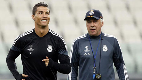 Ancelotti đặt cược Ronaldo sẽ thắng Messi trong cuộc đua Pichichi Ancelotti đặt cược Ronaldo sẽ thắng Messi trong cuộc đua Pichichi