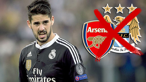 Không có chuyện Arsenal và Man City hỏi mua Isco Không có chuyện Arsenal và Man City hỏi mua Isco