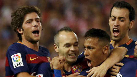 Barca toàn thắng ở La Liga: Bản lĩnh nhà vô địch Barca toàn thắng ở La Liga: Bản lĩnh nhà vô địch