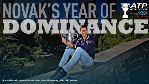 Djokovic: Novak King của năm 2015 Djokovic: Novak King của năm 2015