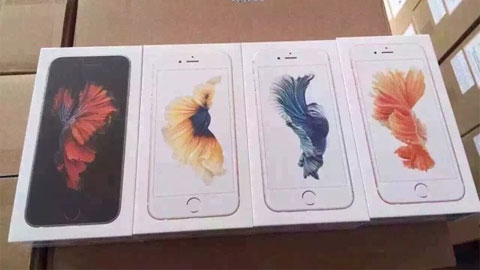 iPhone 6s vàng hồng và vỏ hộp trong chùm ảnh thực tế trước khi mở bán iPhone 6s vàng hồng và vỏ hộp trong chùm ảnh thực tế trước khi mở bán