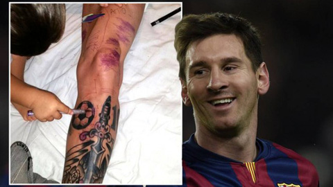 Messi càng xăm, càng đen Messi càng xăm, càng đen