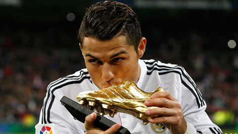 Ronaldo nhận Chiếc giày vàng châu Âu thứ 4 vào ngày mai (13/10) Ronaldo nhận Chiếc giày vàng châu Âu thứ 4 vào ngày mai (13/10)