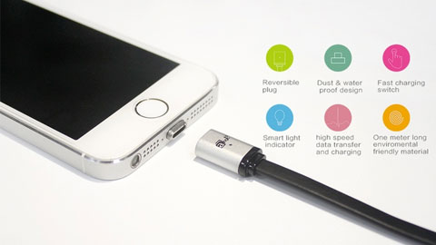 MagCable: Cáp sạc pin điện thoại có đầu nối từ tính, giá 300.000 đồng MagCable: Cáp sạc pin điện thoại có đầu nối từ tính, giá 300.000 đồng