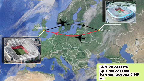 M.U mệt mỏi vì phải di chuyển hơn 5.000km trước derby Manchester M.U mệt mỏi vì phải di chuyển hơn 5.000km trước derby Manchester