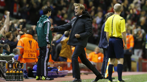 Những sắc thái cảm xúc của HLV Klopp trong trận hòa Rubin Kazan Những sắc thái cảm xúc của HLV Klopp trong trận hòa Rubin Kazan