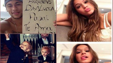 Neymar chúc mừng sinh nhật con trai và bồ