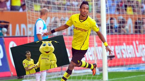 Aubameyang và Mkhitaryan (ảnh nhỏ) đều đang để lại ấn tượng
