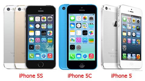 So sánh iPhone 5S, iPhone 5C và iPhone 5