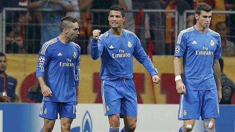 Ronaldo đã có cú hat-trick vào lưới Galatasaray
