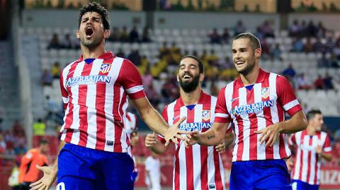 Diego Costa (bìa trái) sẽ ghi bàn giúp Atletico có chiến thắng thứ 5 liên tiếp tại La Liga?