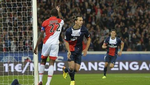 Monaco và PSG có trận hòa 1-1 trên sân Công viên các Hoàng Tử